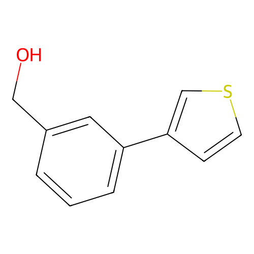 (3-Thien-3-ylphenyl)methanol structure