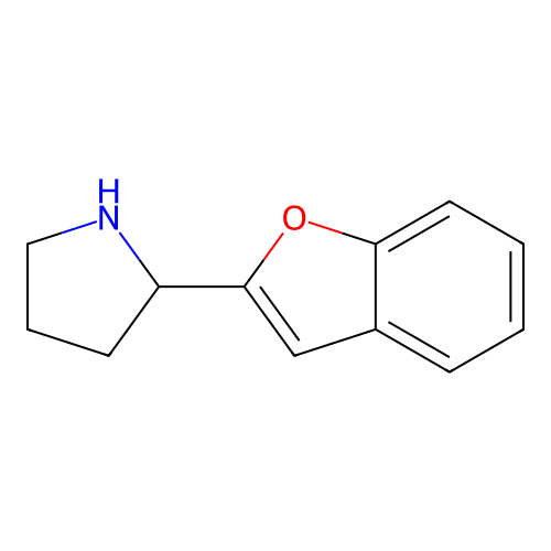 2-(Benzofuran-2-yl)pyrrolidine structure