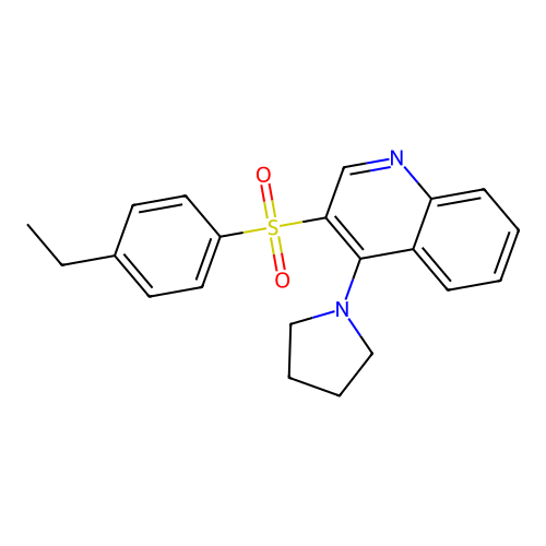 3-(4-Ethylbenzenesulfonyl)-4-(pyrrolidin-1-yl)quinoline structure