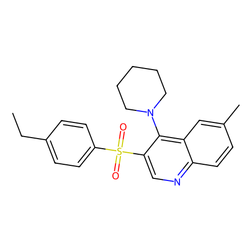 3-(4-Ethylphenyl)sulfonyl-6-methyl-4-piperidin-1-ylquinoline structure