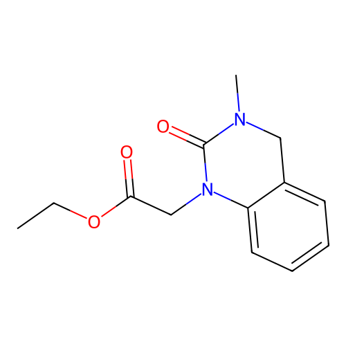 ethyl (3-methyl-2-oxo-3,4-dihydroquinazolin-1(2H)-yl)acetate structure