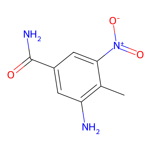 3-Amino-4-methyl-5-nitrobenzamide structure