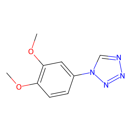 1-(3,4-Dimethoxyphenyl)tetrazole structure