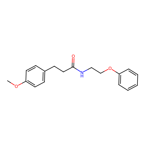 3-(4-methoxyphenyl)-N-(2-phenoxyethyl)propanamide structure