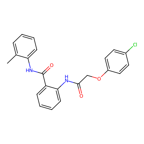 2-{[(4-chlorophenoxy)acetyl]amino}-N-(2-methylphenyl)benzamide structure