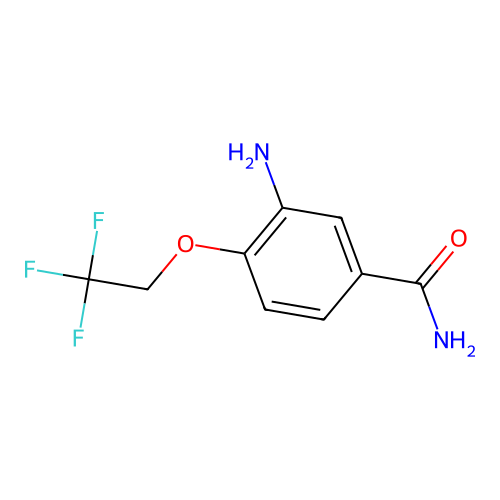 3-Amino-4-(2,2,2-trifluoroethoxy)benzamide structure