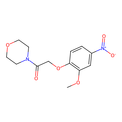4-[(2-Methoxy-4-nitrophenoxy)acetyl]morpholine structure