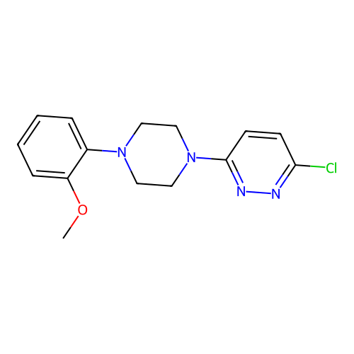 3-Chloro-6-[4-(2-methoxyphenyl)piperazin-1-yl]pyridazine structure