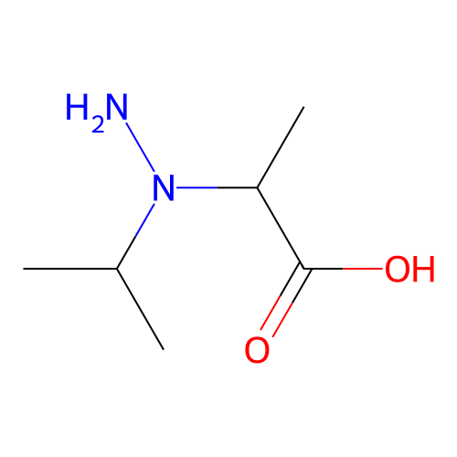 Propanoicacid, 2-[1-(1-methylethyl)hydrazinyl]- structure