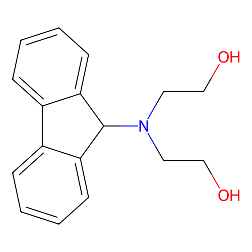 2,2'-(9h-Fluoren-9-ylimino)diethanol structure