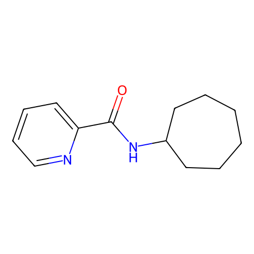 N-cycloheptylpyridine-2-carboxamide structure