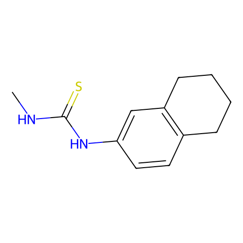 1-Methyl-3-(5,6,7,8-tetrahydronaphthalen-2-yl)thiourea structure