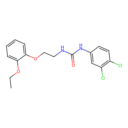 1-(3,4-Dichlorophenyl)-3-[2-(2-ethoxyphenoxy)ethyl]urea structure
