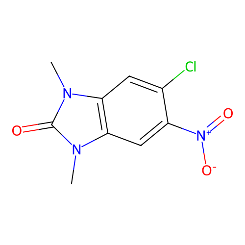 5-Chloro-1,3-dimethyl-6-nitro-1H-benzo[d]imidazol-2(3H)-one structure