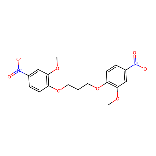 2-Methoxy-1-[3-(2-methoxy-4-nitrophenoxy)propoxy]-4-nitrobenzene structure