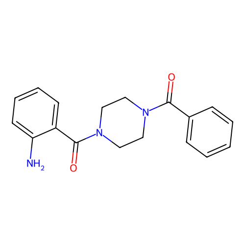 {2-[(4-Benzoylpiperazin-1-yl)carbonyl]phenyl}amine structure