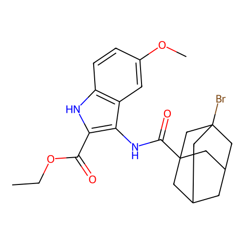 C23H27BrN2O4 structure