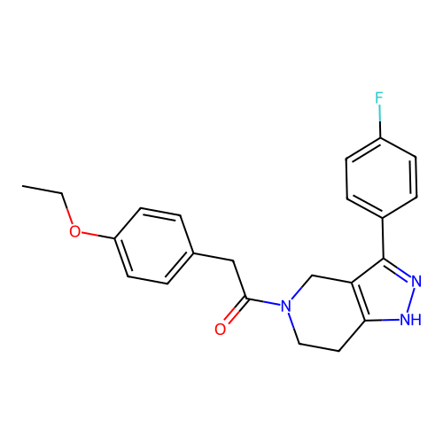 2-(4-ethoxyphenyl)-1-(3-(4-fluorophenyl)-6,7-dihydro-2H-pyrazolo[4,3-c]pyridin-5(4H)-yl)ethanone structure