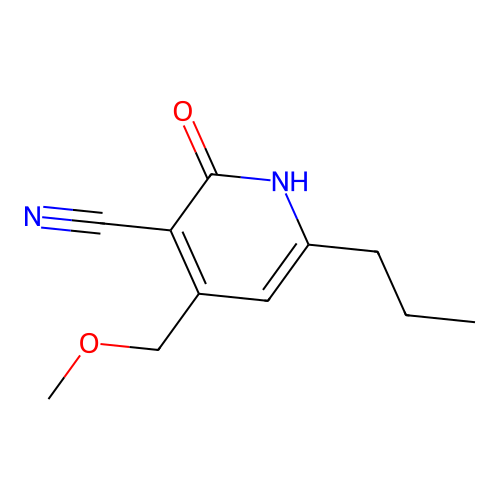4-(Methoxymethyl)-2-oxo-6-propyl-1,2-dihydropyridine-3-carbonitrile structure