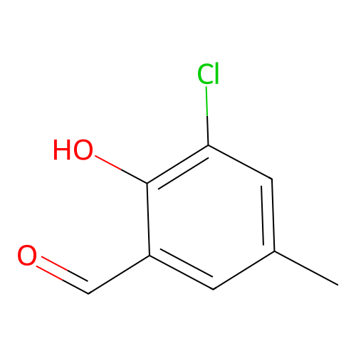 3-Chloro-2-hydroxy-5-methylbenzaldehyde structure