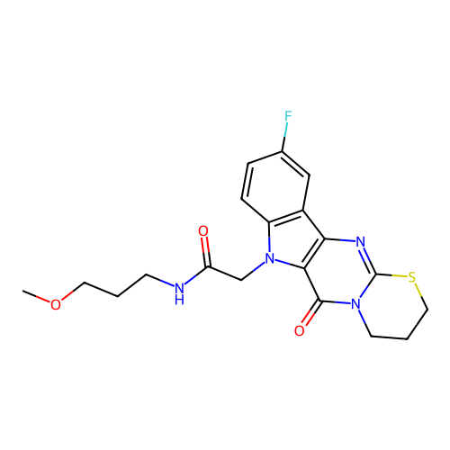 C19H21FN4O3S structure