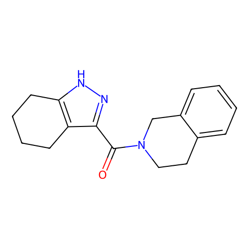 3,4-dihydroisoquinolin-2(1H)-yl(4,5,6,7-tetrahydro-2H-indazol-3-yl)methanone structure