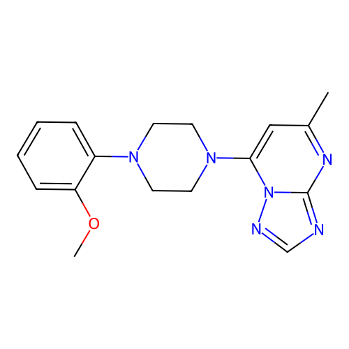 7-[4-(2-Methoxyphenyl)piperazin-1-yl]-5-methyl[1,2,4]triazolo[1,5-a]pyrimidine structure