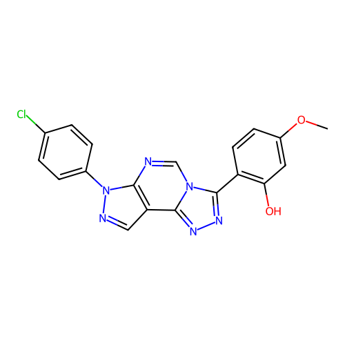 C19H13ClN6O2 structure