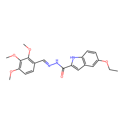 5-ethoxy-N'-[(E)-(2,3,4-trimethoxyphenyl)methylidene]-1H-indole-2-carbohydrazide structure