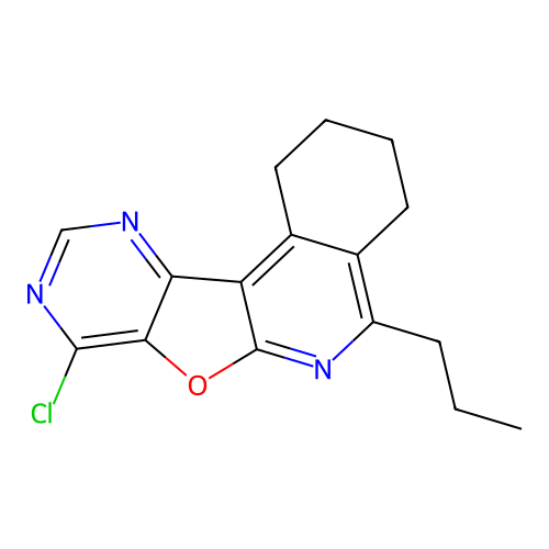 8-Chloro-5-propyl-1,2,3,4-tetrahydro-7-oxa-6,9,11-triaza-benzo[c]fluorene structure