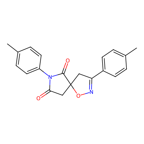 3,7-Bis(4-methylphenyl)-1-oxa-2,7-diazaspiro[4.4]non-2-ene-6,8-dione structure
