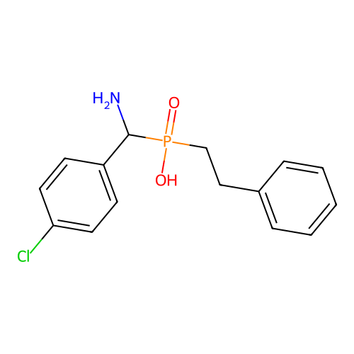 [Amino(4-chlorophenyl)methyl](2-phenylethyl)phosphinic acid structure