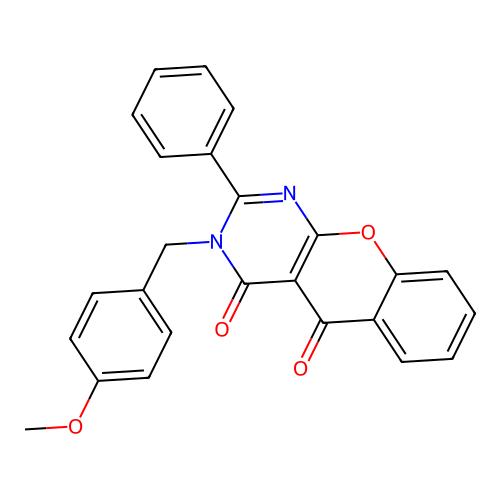 3-(4-methoxybenzyl)-2-phenyl-3H-chromeno[2,3-d]pyrimidine-4,5-dione structure