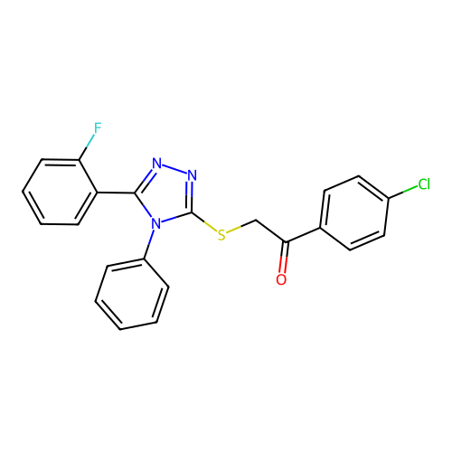 C22H15ClFN3OS structure