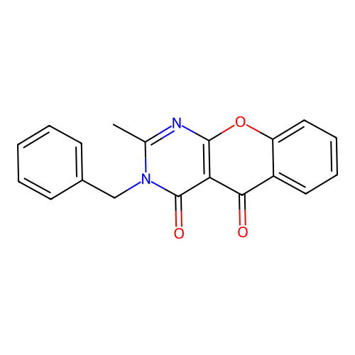 3-benzyl-2-methyl-3H-chromeno[2,3-d]pyrimidine-4,5-dione structure