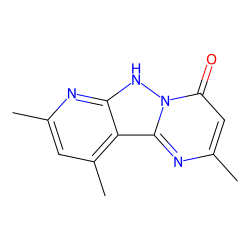 2,8,10-Trimethylpyrido[2',3':3,4]pyrazolo[1,5-a]pyrimidin-4-ol structure