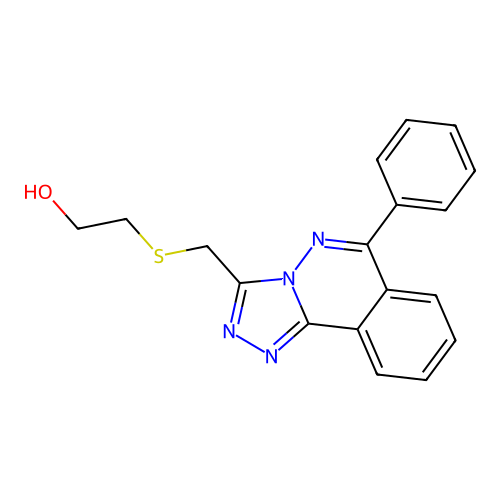 2-{[(6-Phenyl[1,2,4]triazolo[3,4-a]phthalazin-3-yl)methyl]sulfanyl}ethanol structure