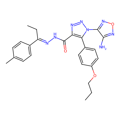 C24H26N8O3 structure