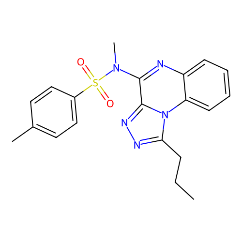 N,4-dimethyl-N-(1-propyl-[1,2,4]triazolo[4,3-a]quinoxalin-4-yl)benzenesulfonamide structure
