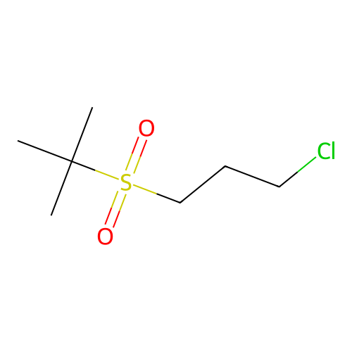 1-Chloro-3-(2-methylpropane-2-sulfonyl)propane structure