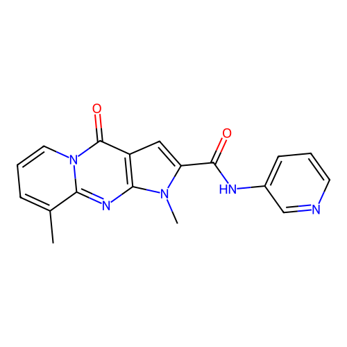1,9-dimethyl-4-oxo-N-(pyridin-3-yl)-1,4-dihydropyrido[1,2-a]pyrrolo[2,3-d]pyrimidine-2-carboxamide structure
