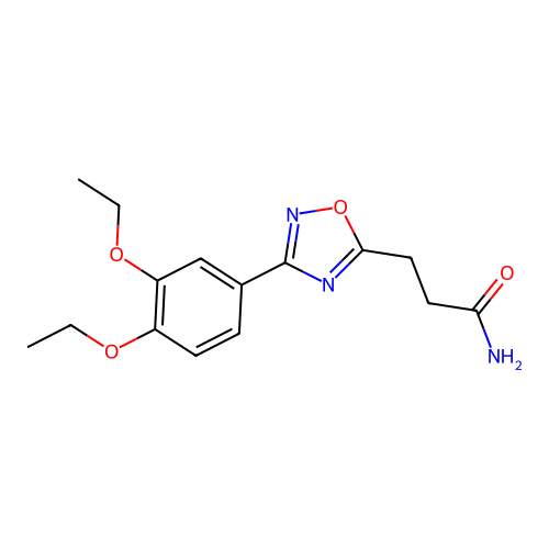 3-[3-(3,4-Diethoxyphenyl)-1,2,4-oxadiazol-5-yl]propanamide structure