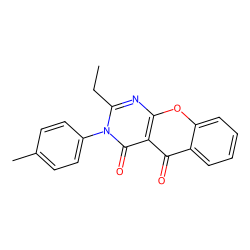 2-Ethyl-3-(4-methylphenyl)chromeno[2,3-d]pyrimidine-4,5-dione structure