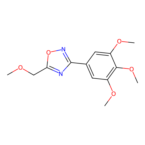 5-(Methoxymethyl)-3-(3,4,5-trimethoxyphenyl)-1,2,4-oxadiazole structure