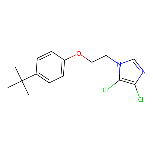 1-[2-(4-tert-butylphenoxy)ethyl]-4,5-dichloro-1H-imidazole structure
