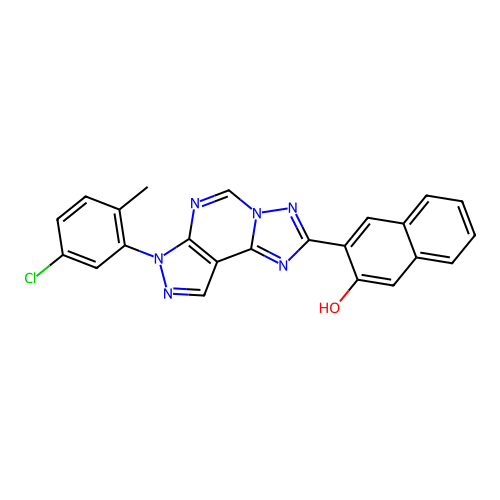 C23H15ClN6O structure