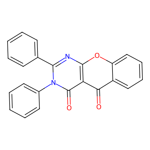 2,3-diphenyl-4H-chromeno[2,3-d]pyrimidine-4,5(3H)-dione structure