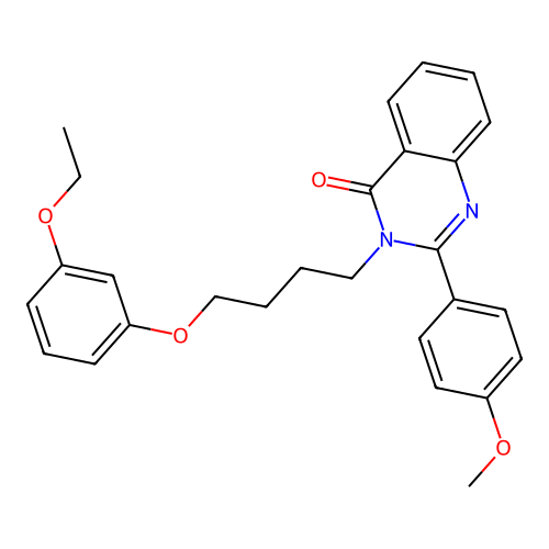 3-(4-(3-ethoxyphenoxy)butyl)-2-(4-methoxyphenyl)quinazolin-4(3H)-one structure