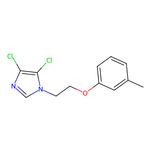 4,5-Dichloro-1-[2-(3-methylphenoxy)ethyl]imidazole structure