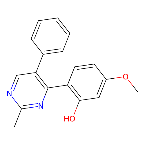5-Methoxy-2-(2-methyl-5-phenylpyrimidin-4-yl)phenol structure